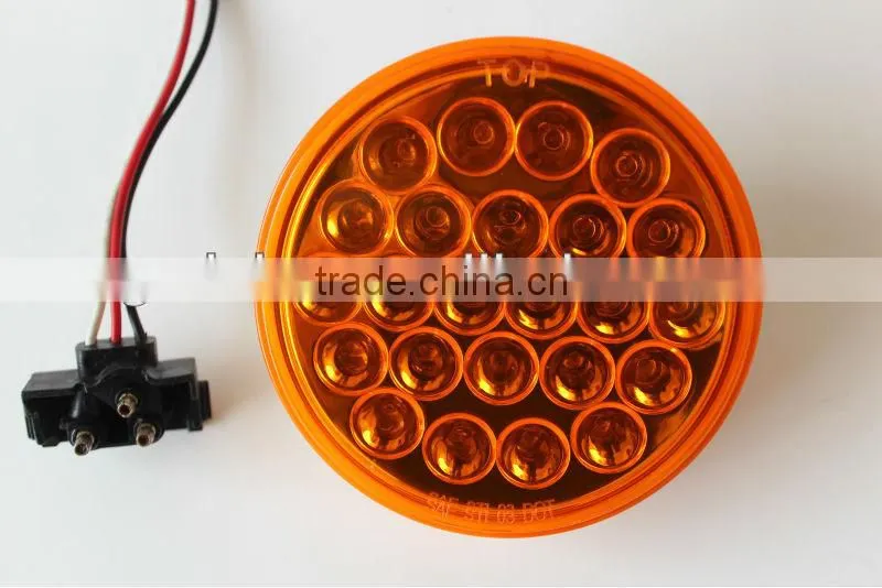 DOT approval JUMBO trucks 4inch round hamburger led tail light