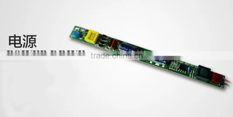 High Luminous Efficiency T8 10W led linear lamps 600mm(2ft) CE RoHS Aluminium+PC