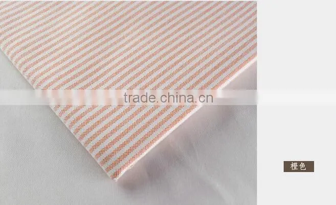 Spinning striped shirt fabrics of high-grade yarn-dyed shirt fabric
