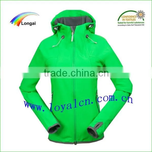 fashion ODM waterproof fit ladies rain jacket