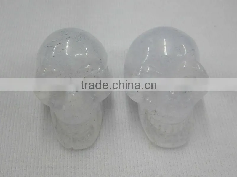 wholesale Dark Color Rose Quartz carved Skull in Art & Collectible