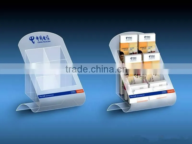 2015 fancy clear 3 tier office card holder made in china