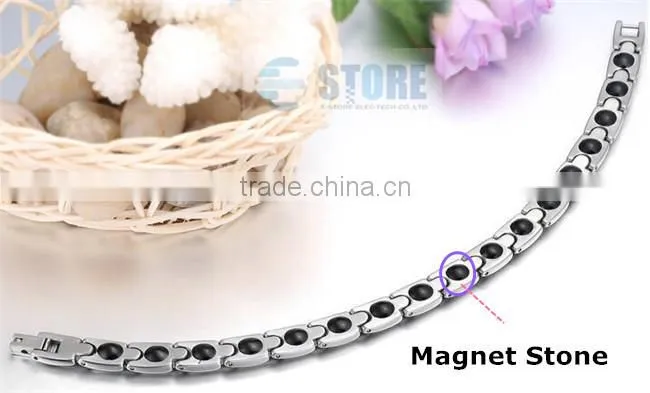 Stainless Steel Men Bracelet Positive Energy Bracelets With Magnetic Bracelet