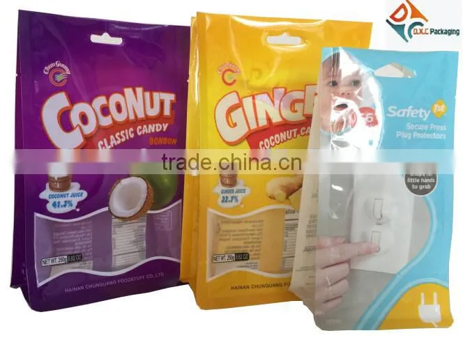 Box Bottom Plastic Bags For Nuts Fruits Packing