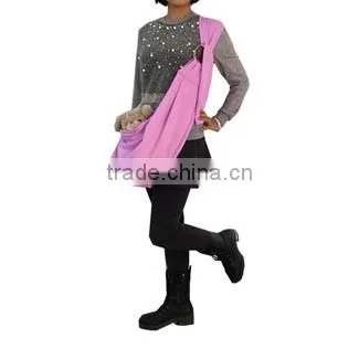 Pink mauve single-shoulder pet messenger bag