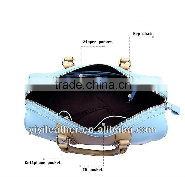 3401-2014 Fashion nappa leather handbag,genuine leather handbag wholesale