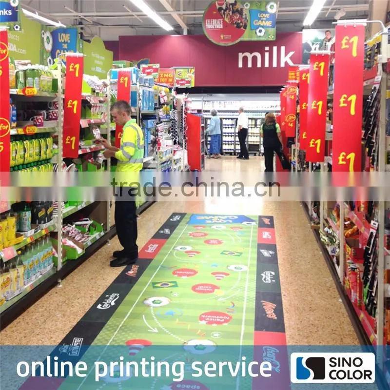Custom size PP feet stickers for floor
