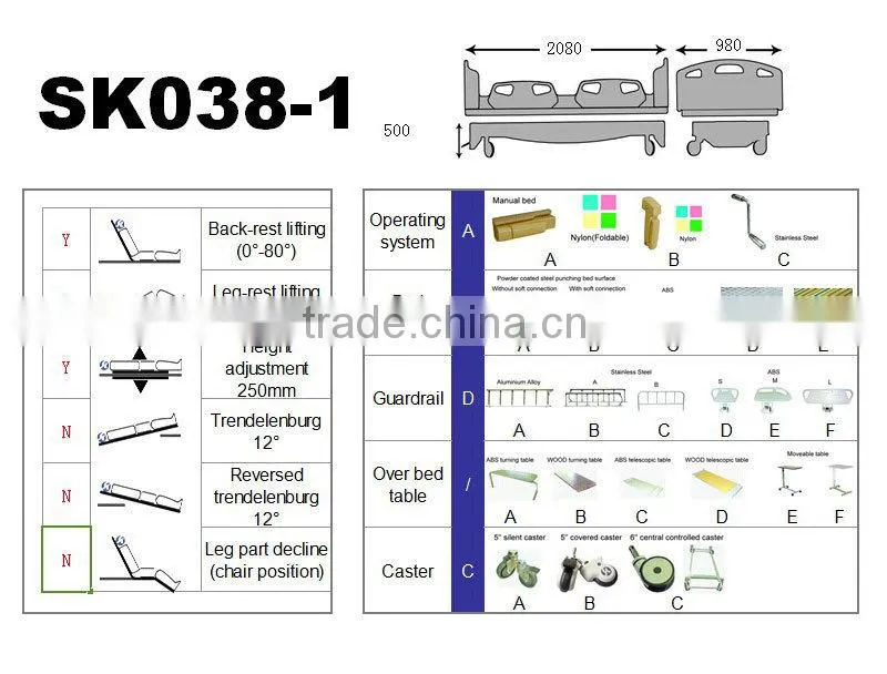 Hospital Bed Dimensions Hospital Care Furniture