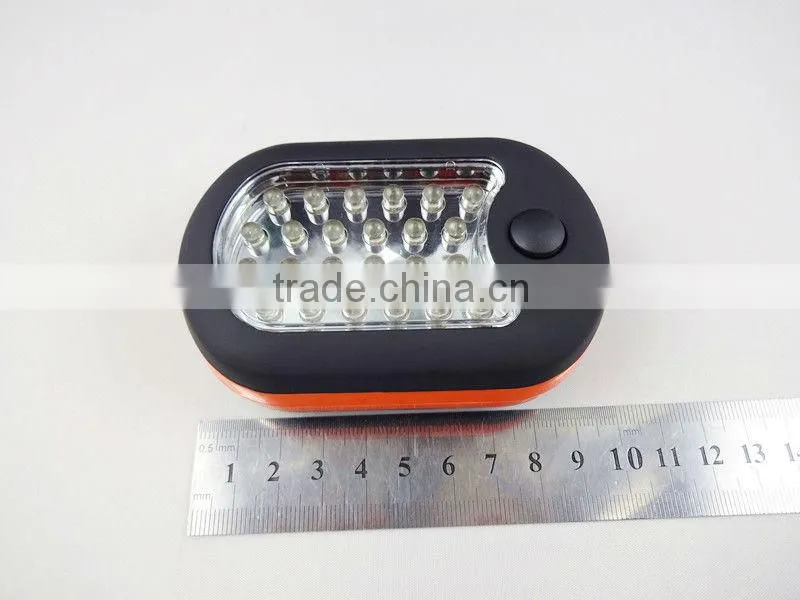 HJ-4004 24+3 LED plastic hook light flashlight /27 LED ABS work light hanging lamp