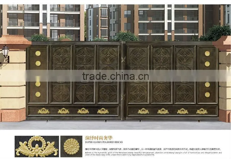 new kinds of aluminum main gate/aluminum door designs for sale