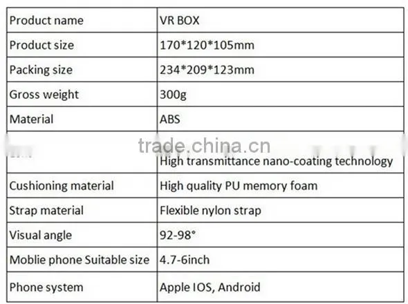 High Quality 3d Vr Glasses,4-6.5inches Suitable