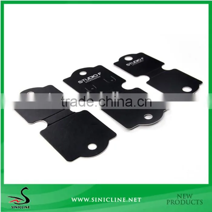 Sinicline Custom Black folding Jewelry Tag