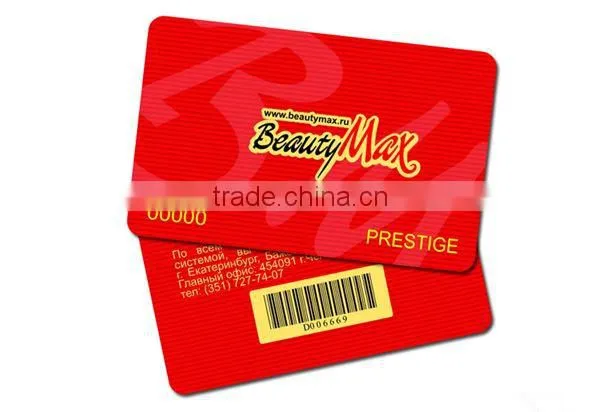 Plastic PVC Printable Shop Membership Card