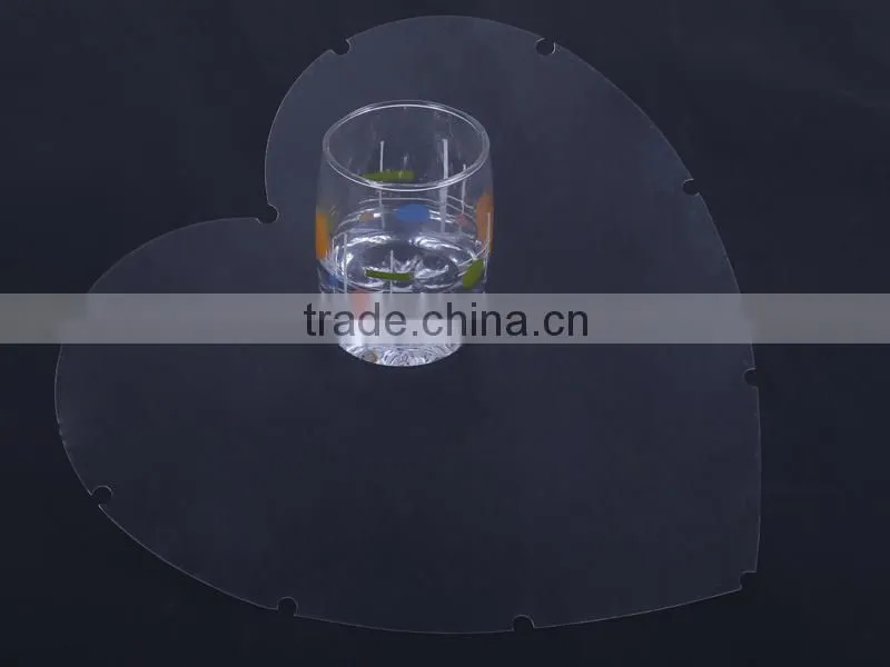 Heart Shape Clear Polystyrene/Polystyrene Sheet for Photo Frame