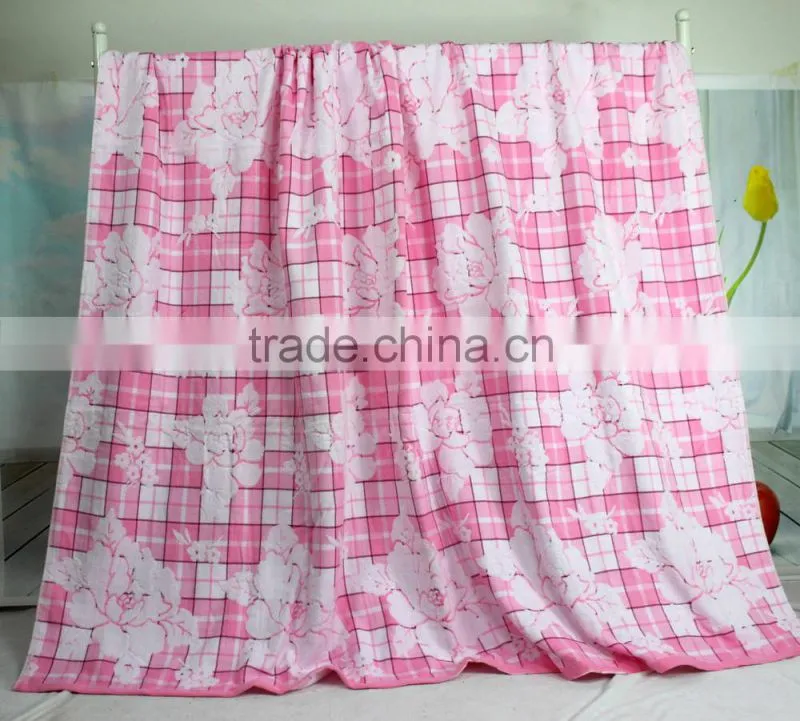 100% cotton many designs brand name bed sheets towel blankets