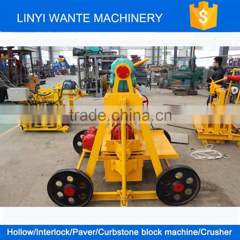 QT40-3b mobile hollow cement brick block making machine price nepal cement brick making machine price