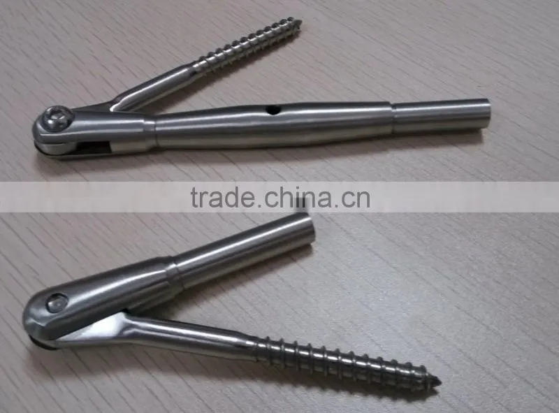 stairs handrail railing cable deck stainless steel railing wire rope fastener