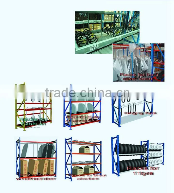 Steel auto parts racking