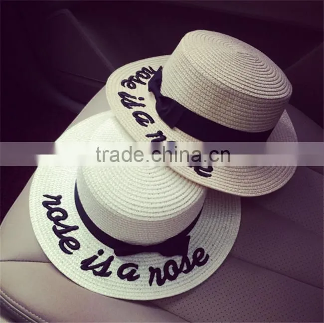 crocheted raffia straw sun hat, wide brim floppy beach hat