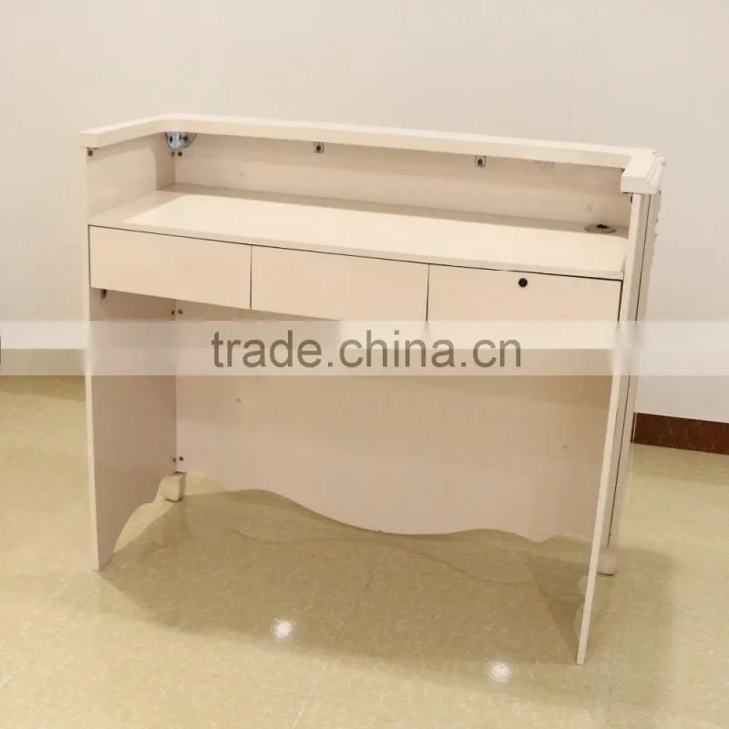 Customized wooden cashier desk store checkout counter