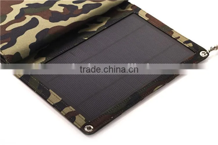 Hot Outdoor Folding solar panel charger 8W For Moible Phone Camping Travel Backpacks