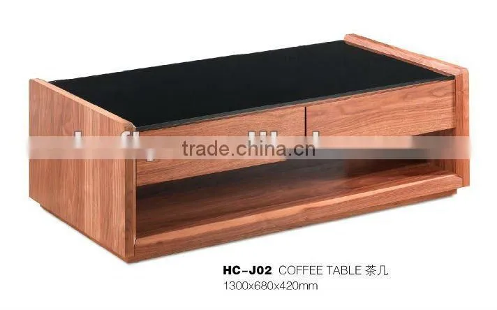 Solid walnut coffee table
