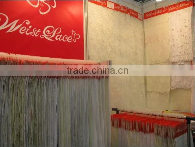 Beautiful design 3d birdal fabric and lace