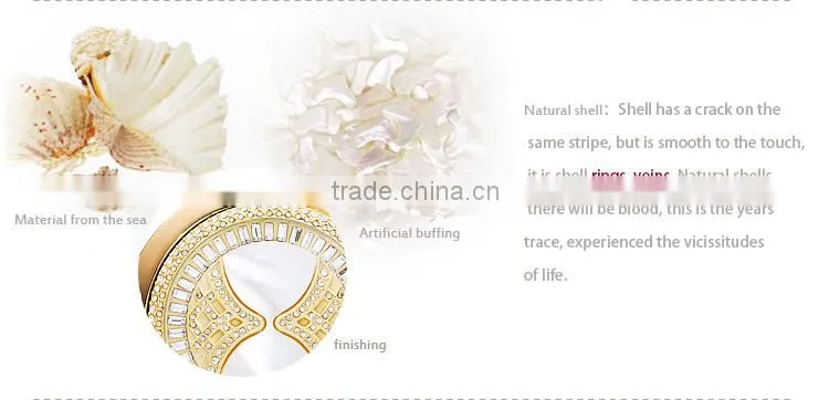 Fashion hot sale shell cosmetic foldable mirror