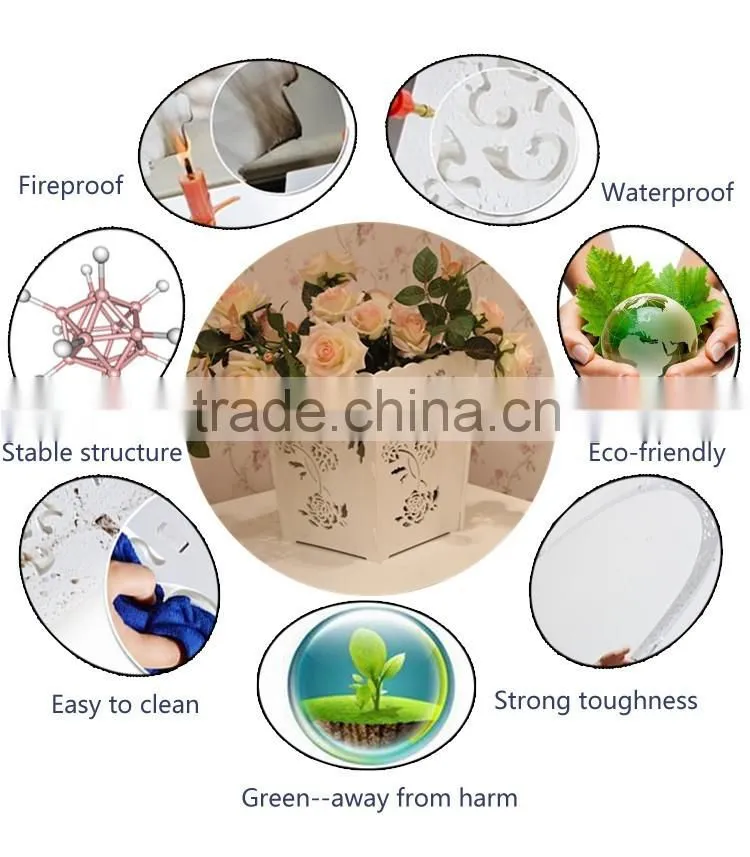 Artificial New Designed Morden Indoor wood Flower Pot From China Direct Manufacturer Wholesale Price