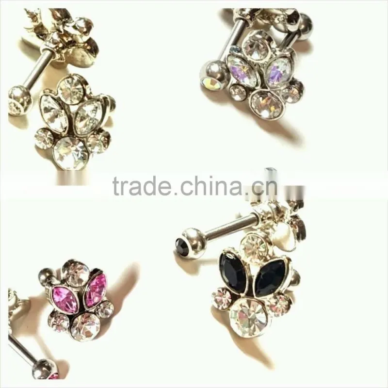 Cartilage Tragus Helix 16G Stud Earring