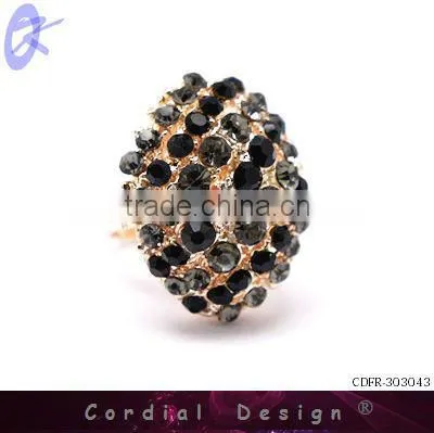 new wholesale fashion colour rhinestone ring