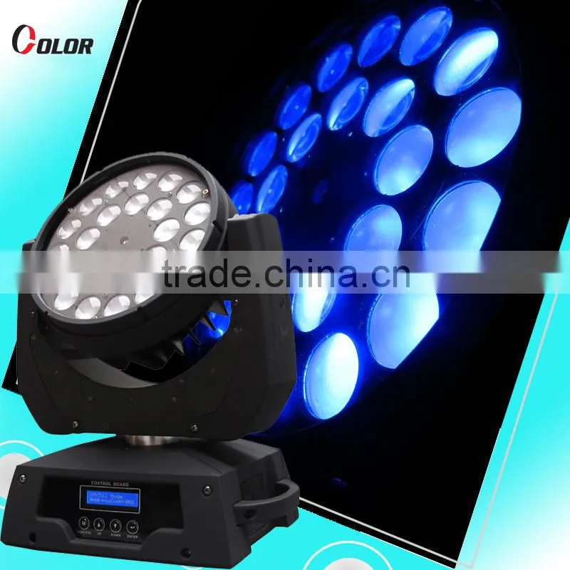 guangzhou 24pcs 15W RGBWA led zoom moving head light stage light