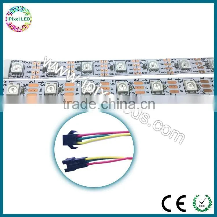 DC5V 14.4W/M Non-waterproof Double Data Line addressable LED strip