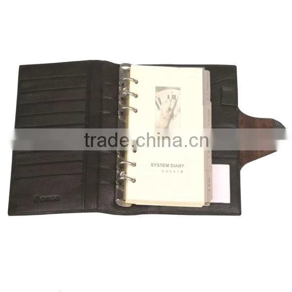 customize A4 / B5 / A5 / A6 Pu leather Notebook with elastic band / ribbon / PU Pocket