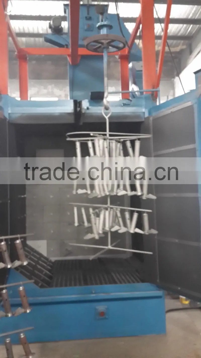 Q37 series high efficiency sand blasting machine/hanger type shotblasting machine for clean rust