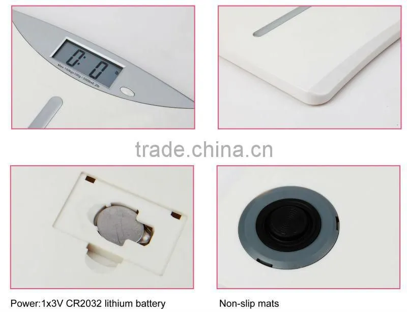 180kg 0.1kg precise stylish popular body weighing scale CE RoHS factory OEM digital body scale electronic bathroom scale