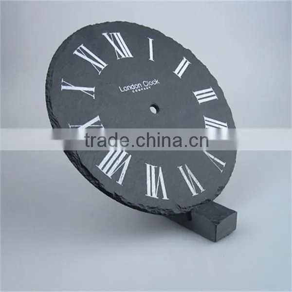 different stone decorative wall clock cover, clock face.