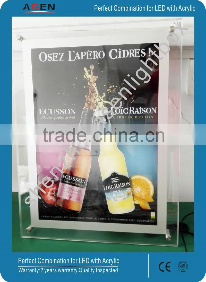 A1 Size Acrylic Crystal Light Box Manufacturer