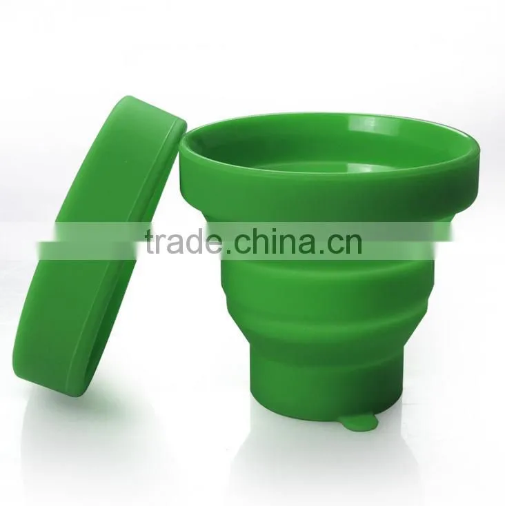 BPA Free silicone folding cup,Heat Resistance silicone folding cup,FDA/LFGB Standard silicone folding cup