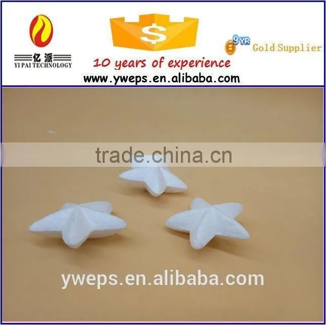Hot sale hand made christmas tree star for decoration/polystyrene charstmas star of bethlehem
