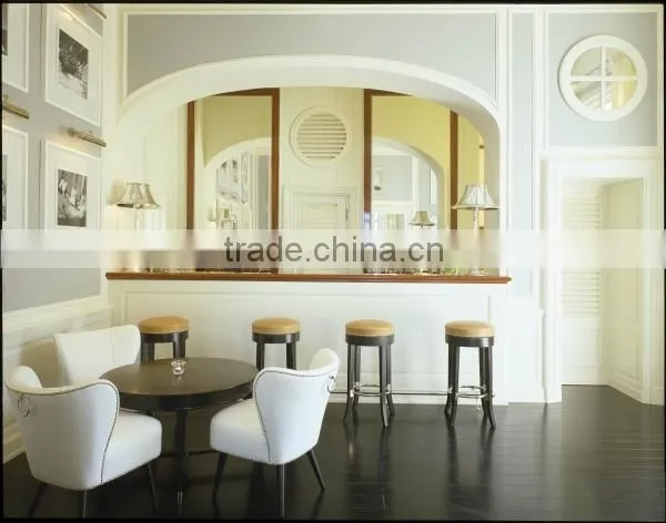 White Leather Club Chair/ Luxury Restaurant Furniture For Sale