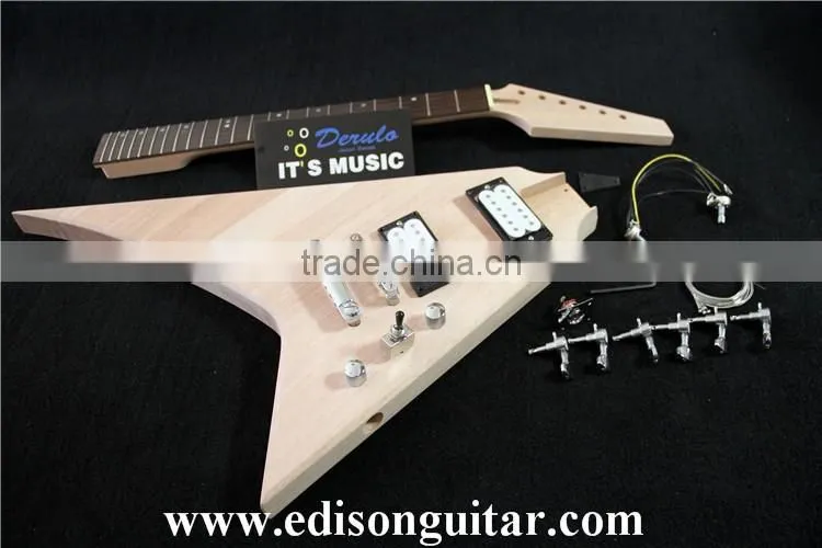 DIY Electric Guitar Kits Solid mahogany body Bolt On MX-013