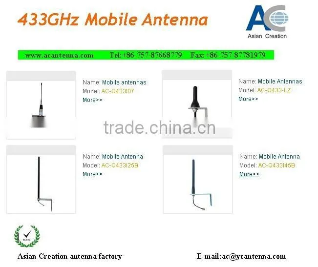 433/315MHz AP rubber terminal antenna