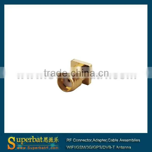 SMA thru hole panel mount jack with tab terminal 16dbi rp-sma