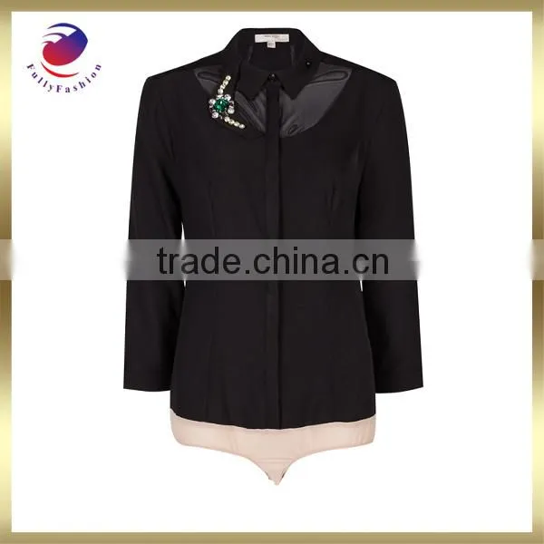 Women's joining together 7 minutes of sleeve shirt