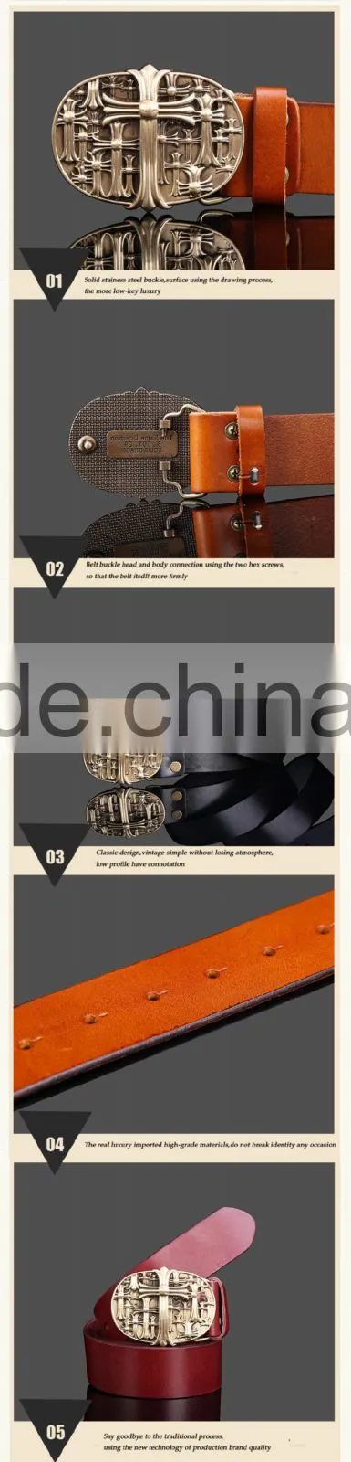 China Belt Factory Hot Sell Item Belt Genuine Leather Ladys Waist Belts