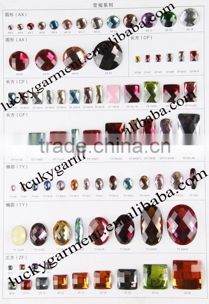 sew on stone resin stone glue on flatback rhinestone oval shape with/without holes