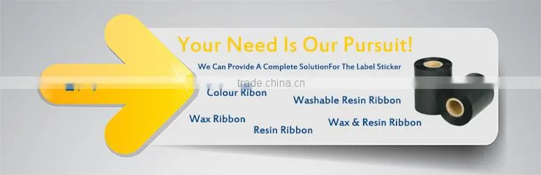 Wholesale thermal transfer wax resin ribbon, Washable barcode printed printer ribbon, Thermal wax/resin wax base ribbon