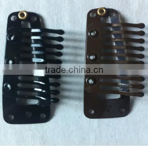 metal hair clips snap hair clips hair extension snap clips 3.8cm 10 teeth