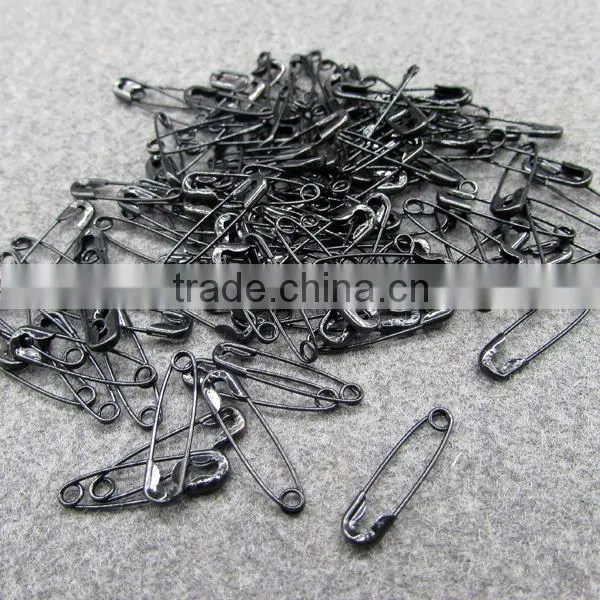Black Brass Small Safety Pins